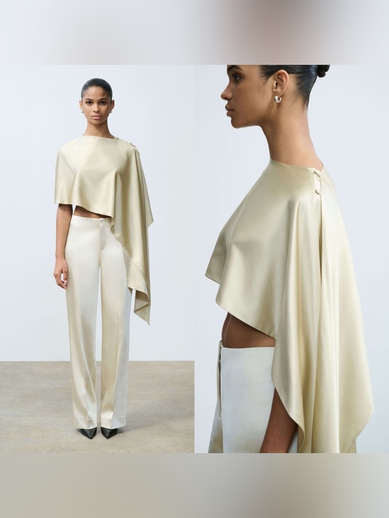 SRG Tops - NWT SRG BELLE SILK CAPE top
